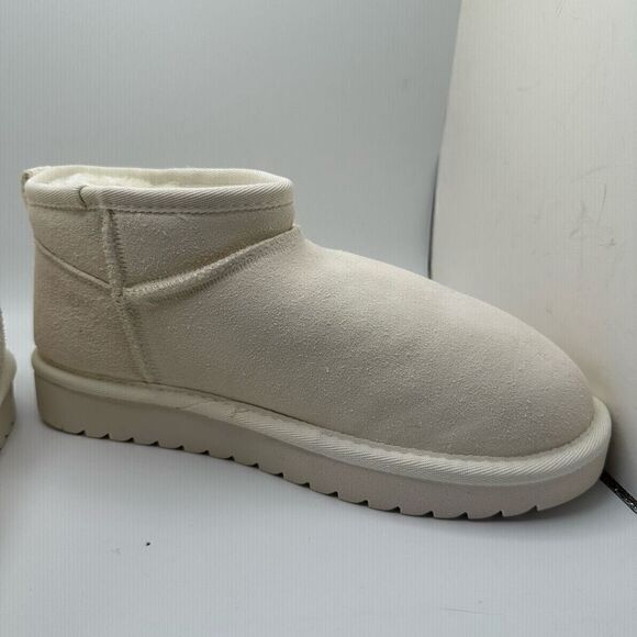 CUSHIONAIRE Women's pull on boot 8 WIDE IVORY - Picture 6 of 7